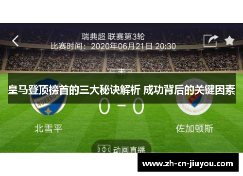 皇马登顶榜首的三大秘诀解析 成功背后的关键因素